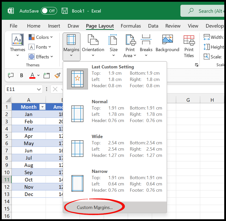 How to Center a Worksheet Horizontally and Vertically in Excel