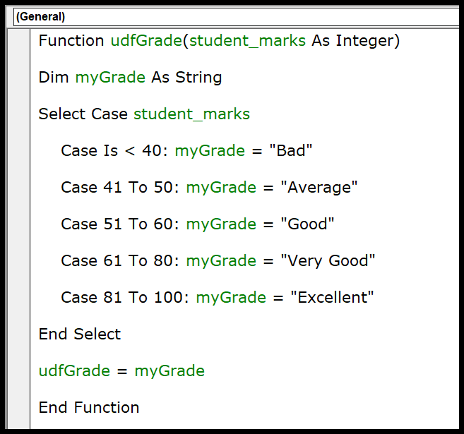 VBA SELECT CASE - 10 Things to Learn