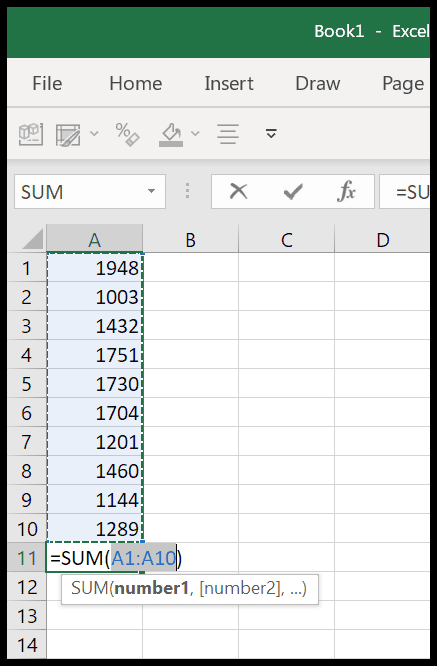 autosum