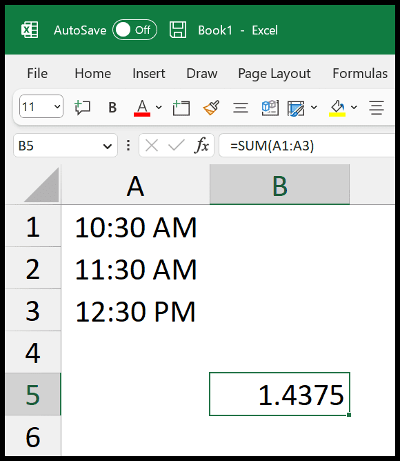 How to sum time in excel formula tips 