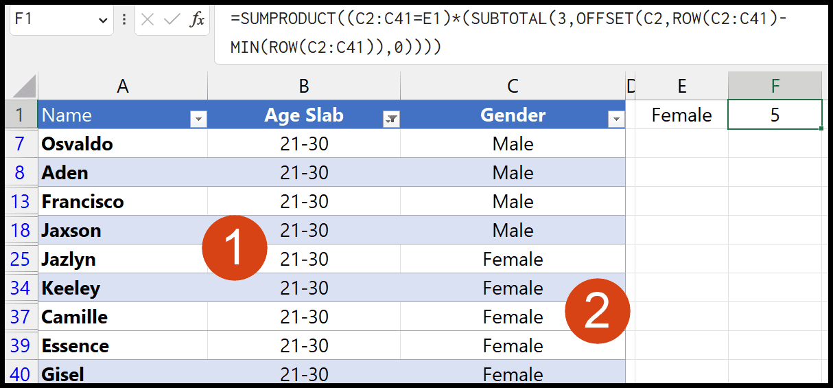 Subtotal with if conditional subtotal excel champs 