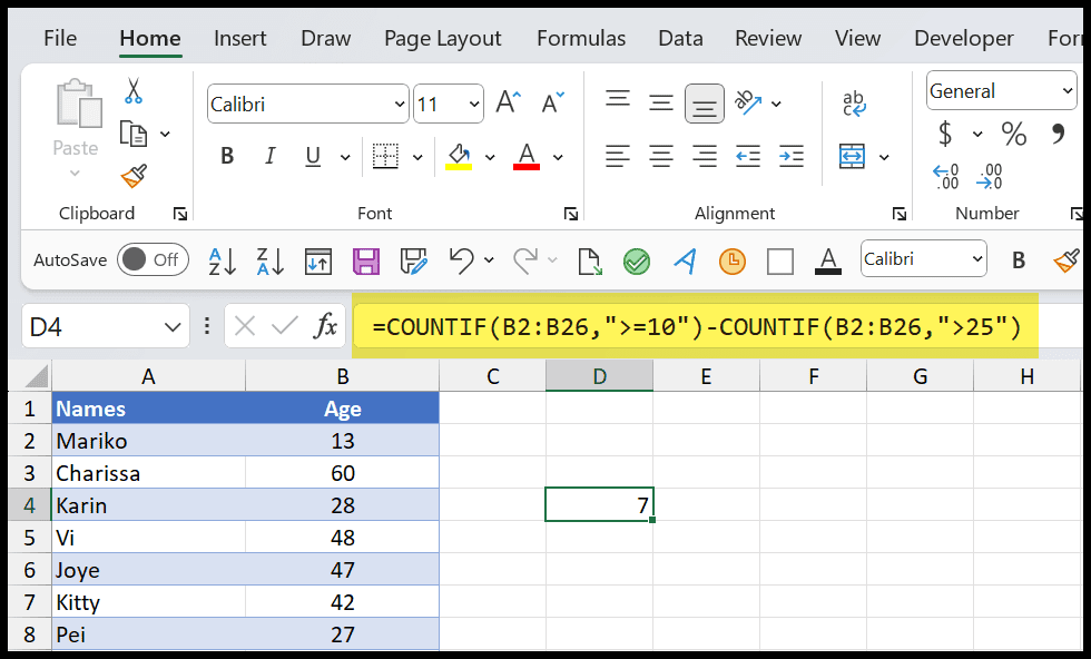 Check if a cell contains a partial text in excel